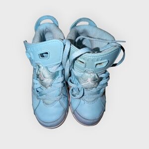 Baby blue high top Jordans 11C